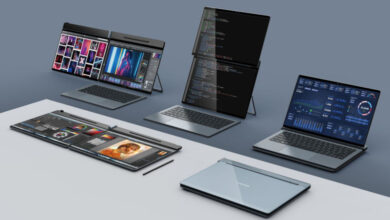 Photo of Представлен концепт ноутбука Compal DualFlip с двумя экранами, которые можно раскрывать в разные стороны