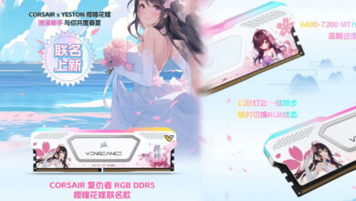 Photo of Corsair представила модули памяти Vengeance Sakura DDR5 с аниме-девушками и лепестками сакуры