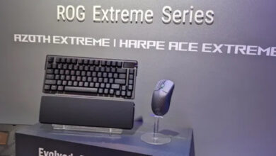 Photo of Asus представила флагманскую клавиатуру ROG Azoth Extreme, мышь ROG Harpe Ace Extreme из карбона, а также гарнитуру ROG Delta II