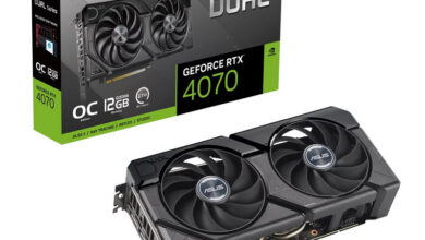 Photo of Asus представила GeForce RTX 4070 Dual EVO с памятью GDDR6